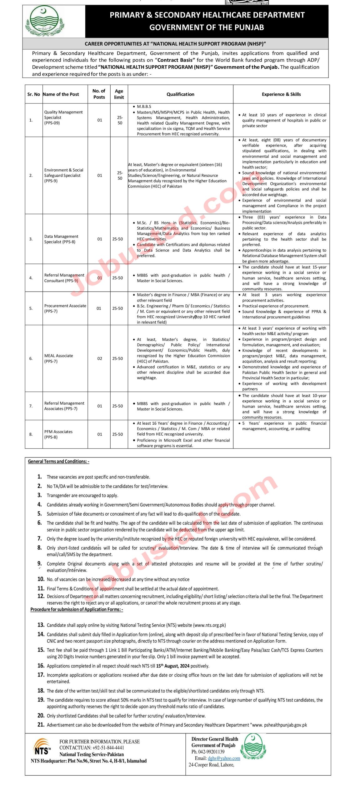 S-Healthcare-Department-Government-of-the-Punjab-Jobs-in-Lahore-August-2024-Advertisemen