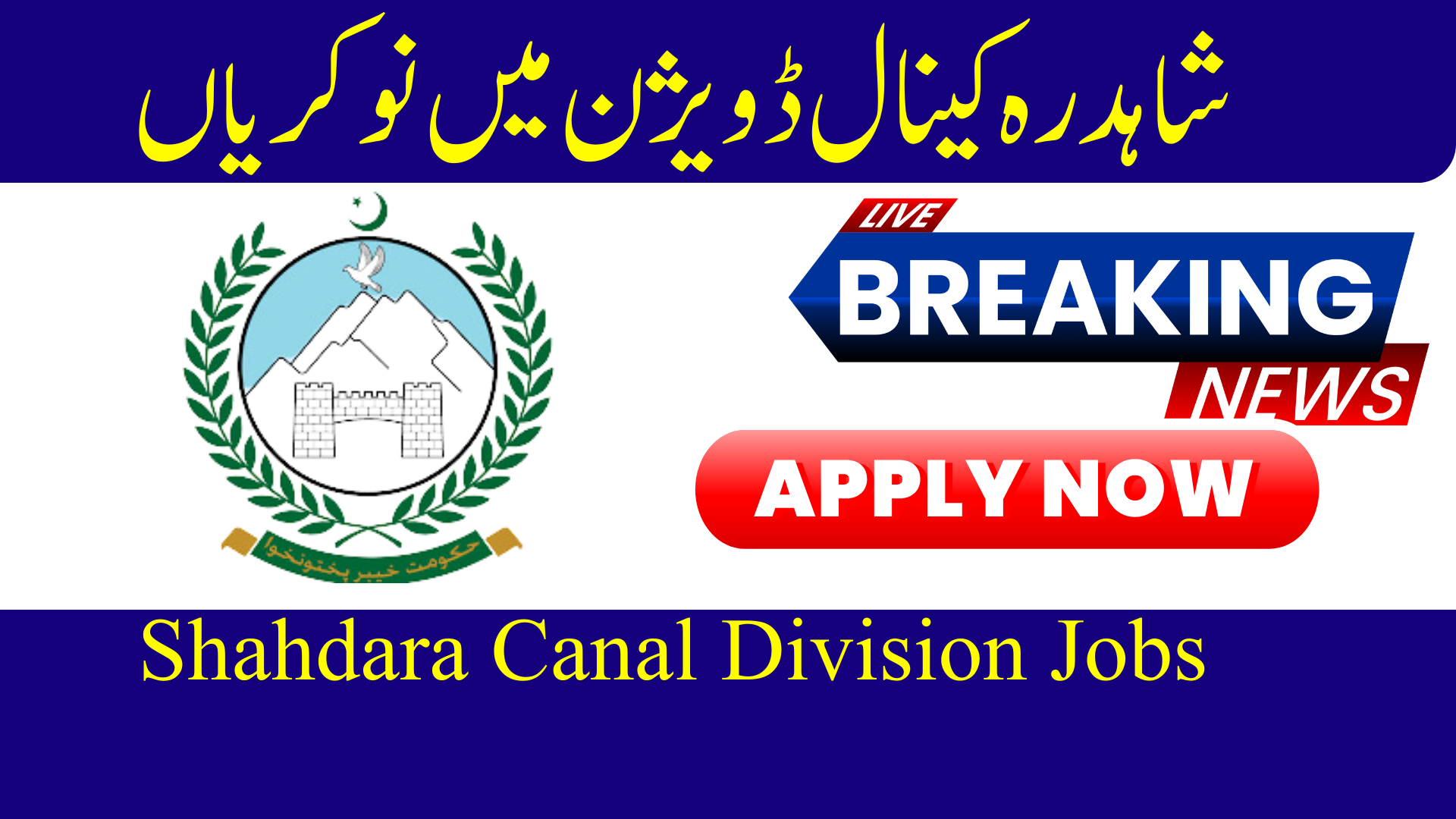 Shahdara Canal Division Jobs 2024| Online Apply