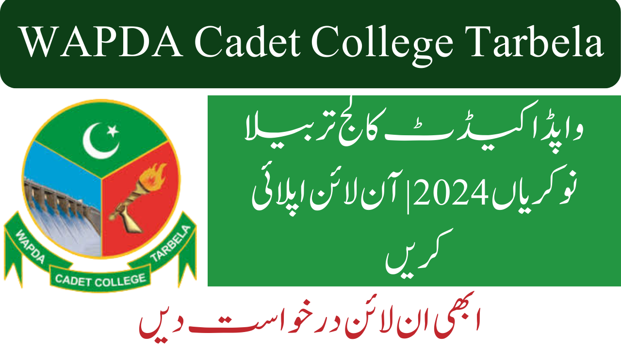 WAPDA Cadet College Tarbela Jobs 2024