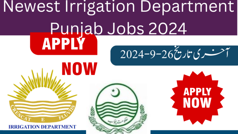 Newest Irrigation Department Punjab Jobs 2024