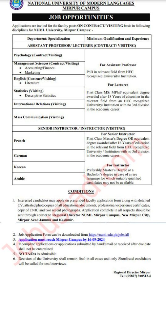 NUML Jobs in Mirpur Campus September 2024 537x1024 1